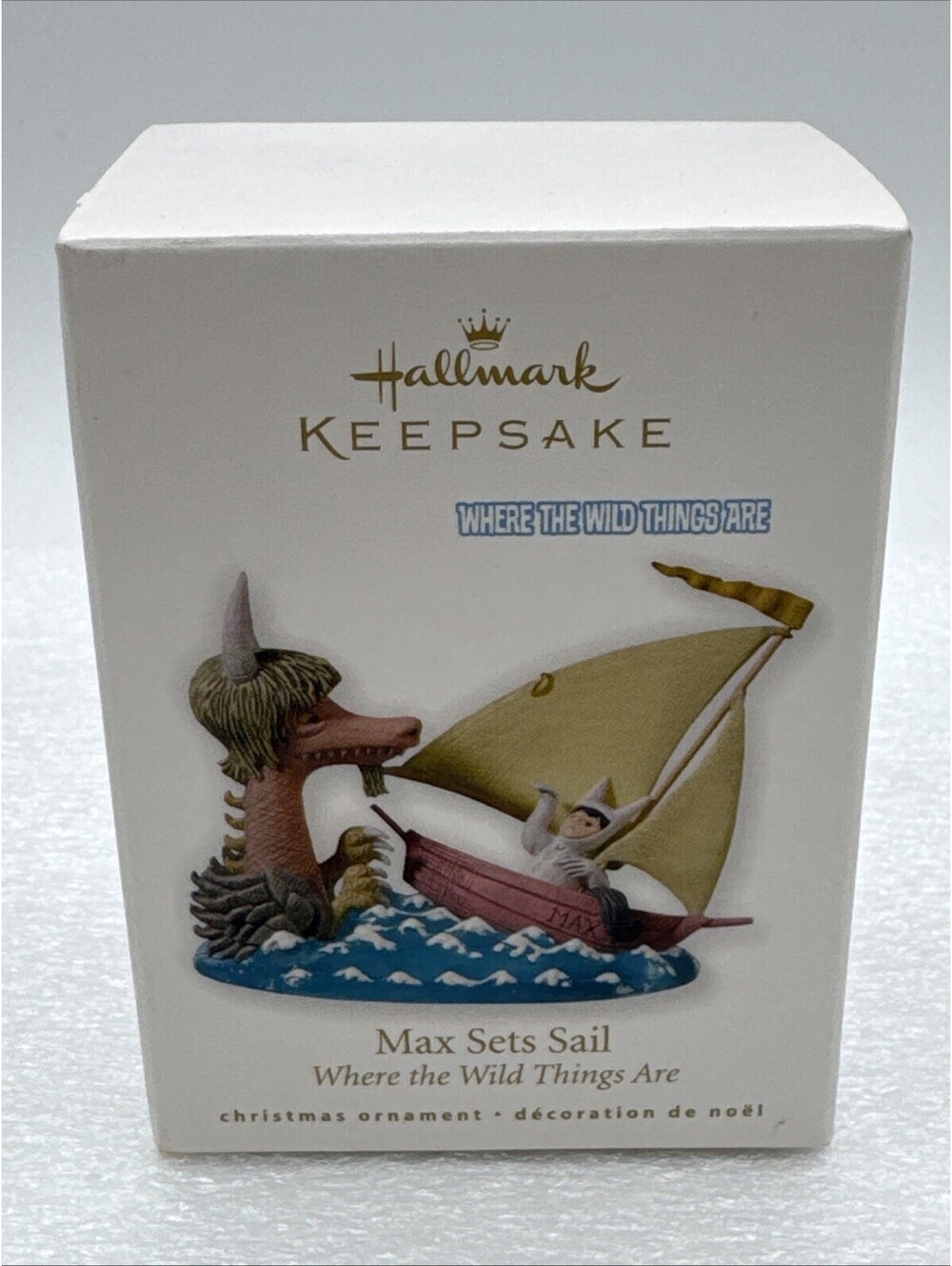 Max Sets Sail Where the Wild Things Are Hallmark Keepsake Ornament 2010 NIB